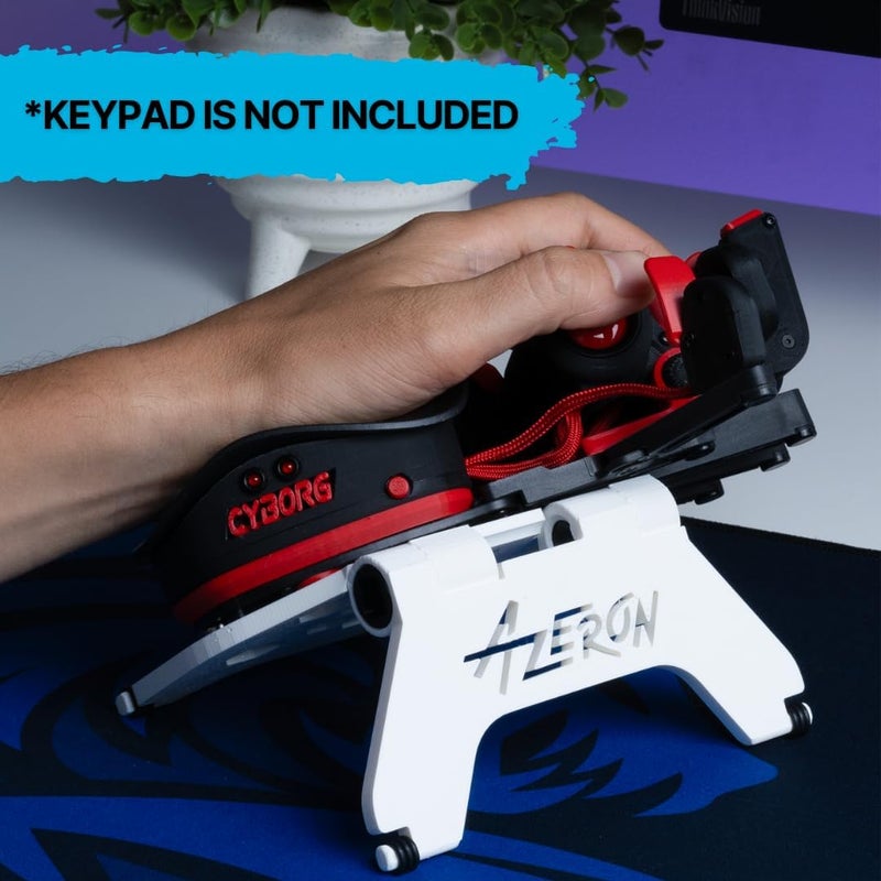 AZERON 3D Printed Adjustable Magnetic Stand Compatible with Cyborg II, II Compact, and Classic Models (White) - Image 2